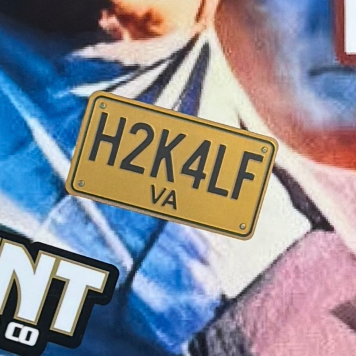 H2K4LF license plate sticker